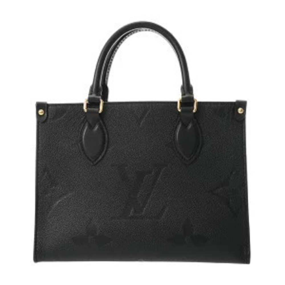 Louis Vuitton Monogram Empreinte OnTheGo Leather Top Handle Bag Noir Black